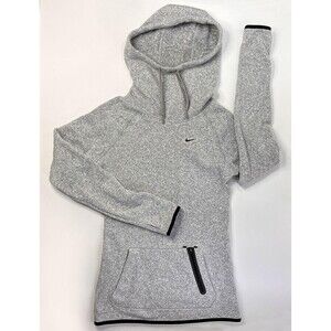 Nike Hoodie Sweatshirt Womens XS Gray Pullover Hypernatural Therma Fit Thumbhole
